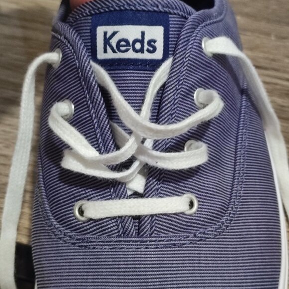 Keds Comfort Sneaker women's s sz 10 Purple stripes Streetwear Tennis Shoe - Picture 8 of 13